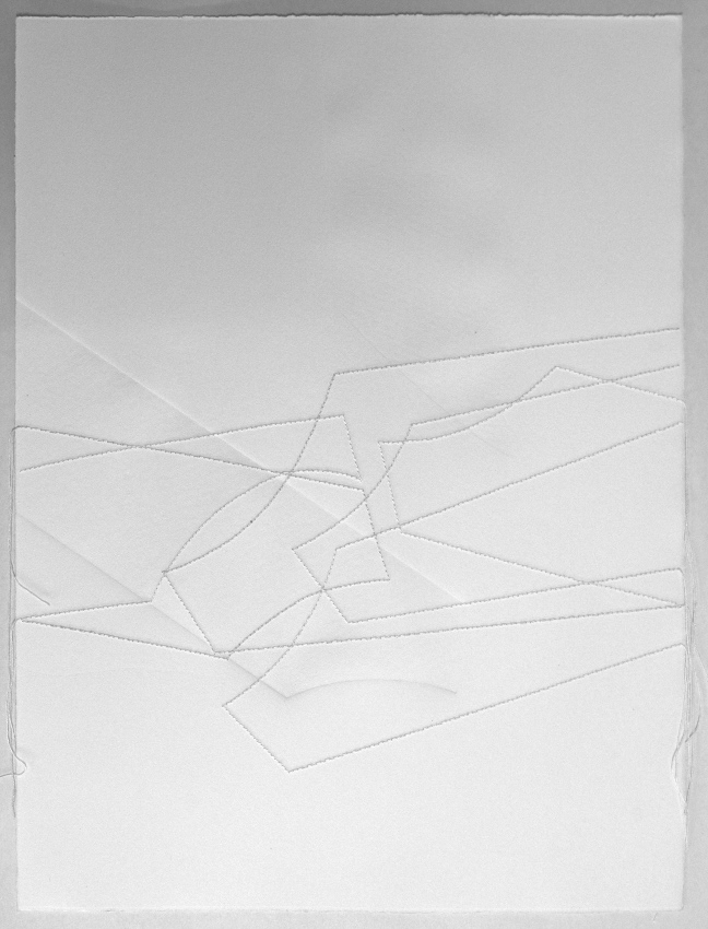 zonas en diálogo 20/14.3 | dibujo costura / intaglio | 38 x 28 cm | 2014