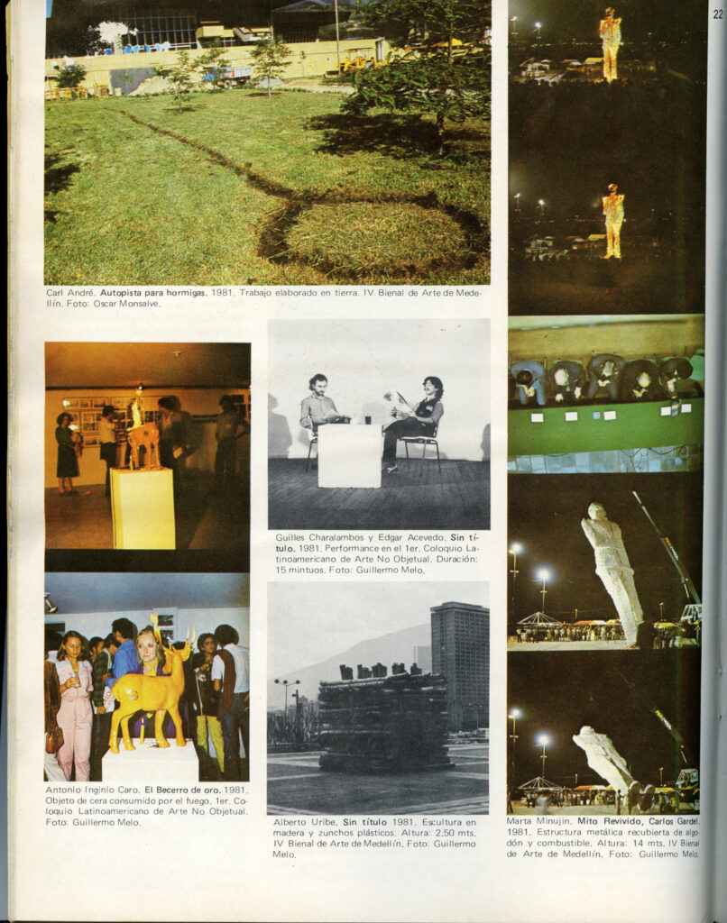 ACHA, Juan. “El Coloquio”. Re-Vista del arte y la arquitectura en América Latina  n° 7, vol. 2. Medellín, 1981. 
