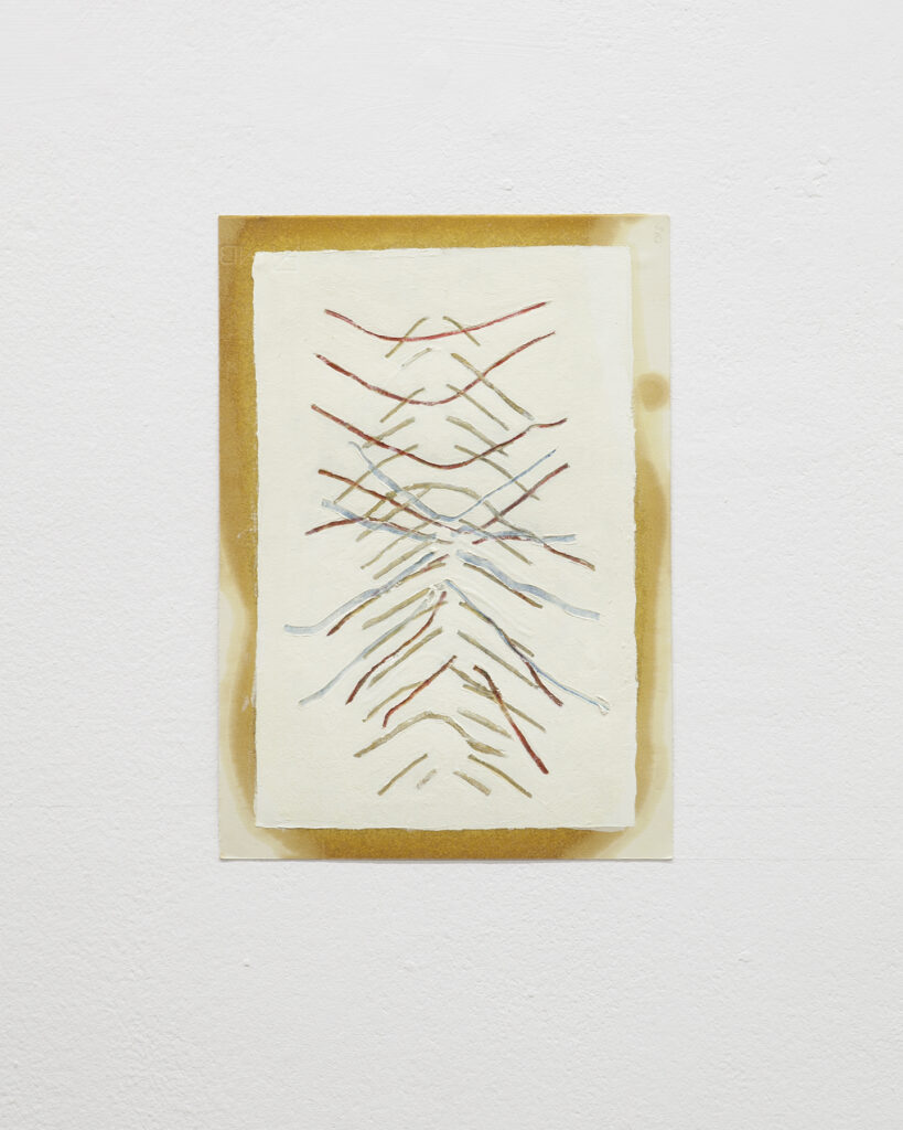 estudios del vuelo (policromada 1) | óleo sobre papel  | 35,4 x 25 cm | 2019