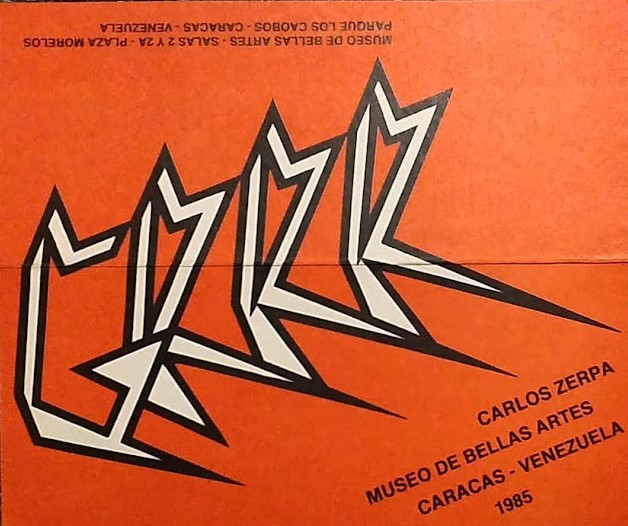Grrr… Carlos Zerpa [invitación], Museo de Bellas Artes, Caracas, 1985