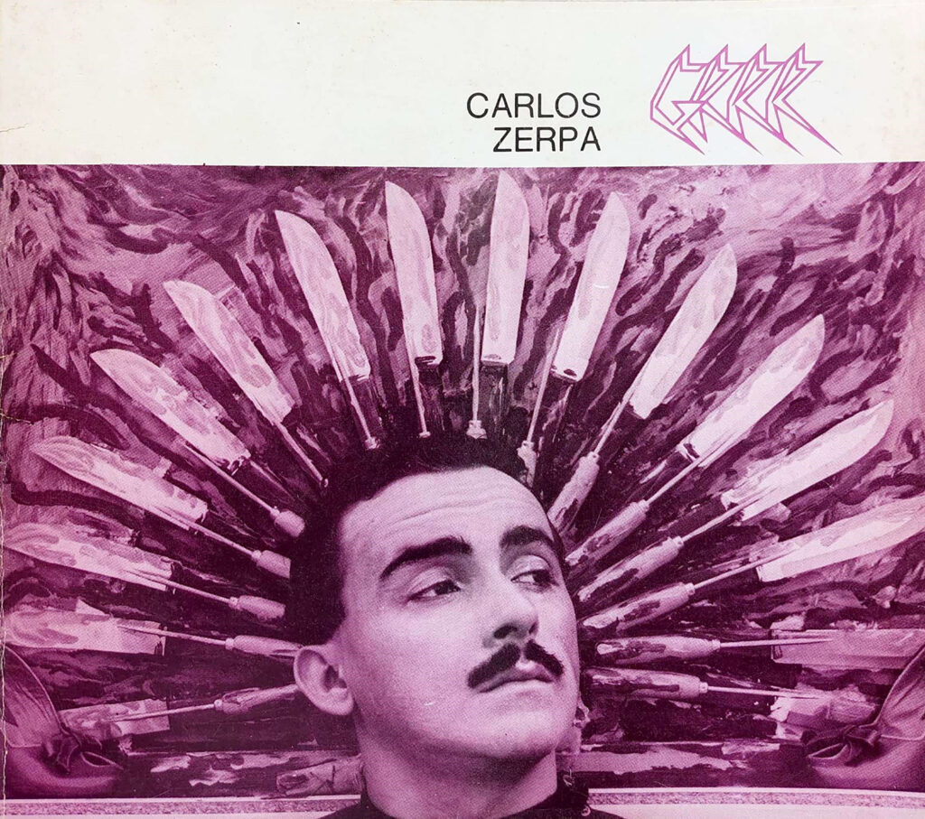 Portada del catálogo de la exposición Grrr… Carlos Zerpa, Museo de Bellas Artes, Caracas, 1985