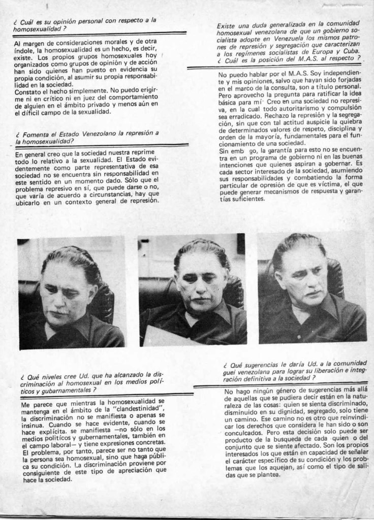 “Entrevista con José Vicente”. En: Entendido, año 1, número 4, enero 1980-1981, p. 16-17.