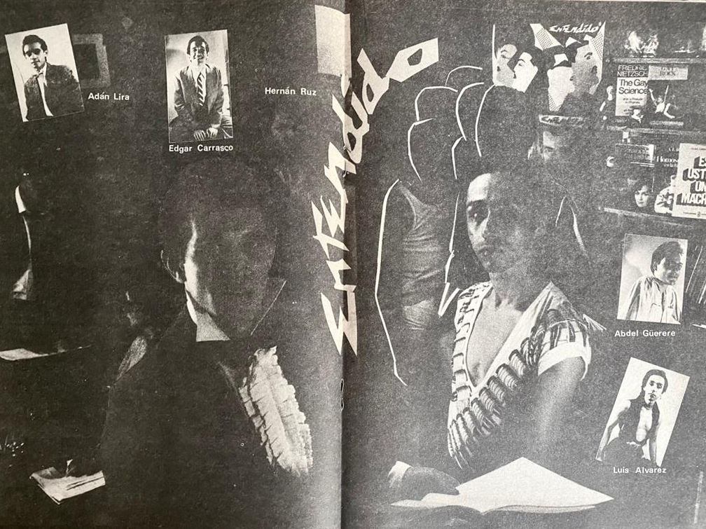 Luis Álvarez. Collage. En: Entendido, no. 7, Caracas, 1983, páginas centrales.