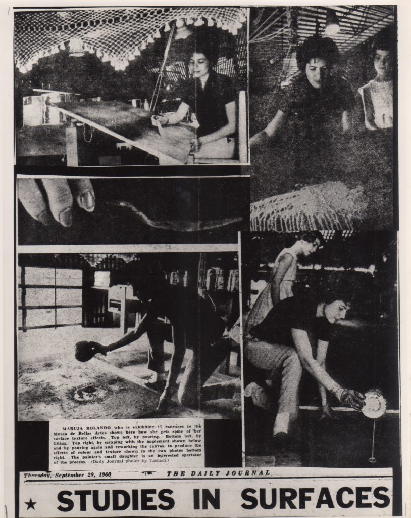 “Studies in surfaces”. En: The Daily Journal. Caracas, 29 de septiembre 1960. 