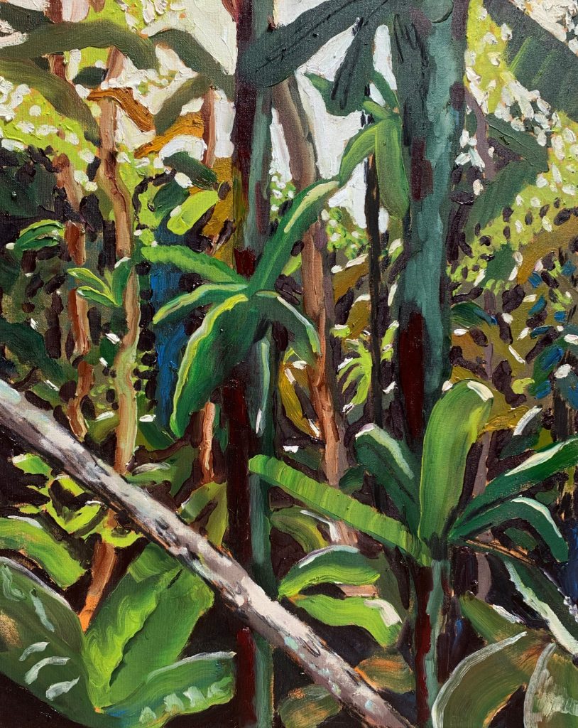 selva adentro 1 | 2022 | óleo sobre lienzo | 100 x 80 cm